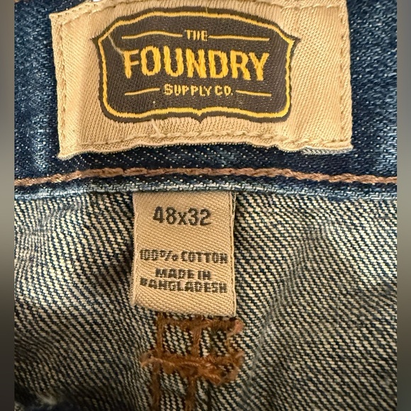 The Foundry Supply Co. Relaxed Fit Blue Jeans men 48 x 32 - Picture 3 of 3